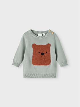 NAME IT NAME IT Sweter 13207111 Zielony Regular Fit