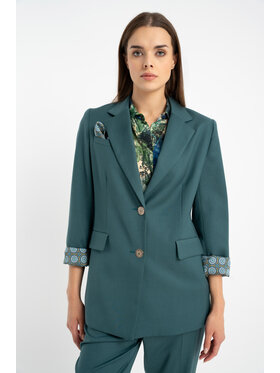 CLICK CLICK Marynarka 71-0047 Zielony Regular Fit