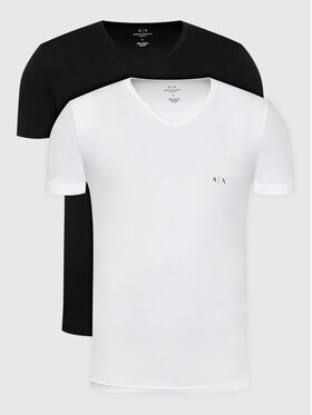 Armani Exchange Armani Exchange 2er-Set T-Shirts 956004 CC282 42520 Schwarz Regular Fit