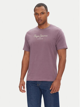Pepe Jeans Pepe Jeans T-shirt Eggo N PM508208 Viola Regular Fit