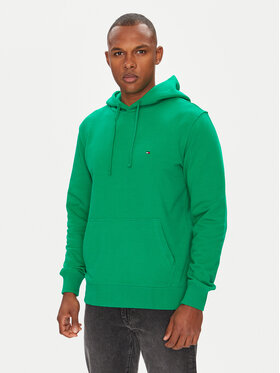 Tommy Hilfiger Tommy Hilfiger Majica dugih rukava Essential MW0MW37235 Zelena Regular Fit