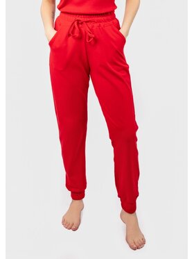 DKaren Sport DKaren Sport Spodnie materiałowe DK-K-B5 Czerwony Classic Fit
