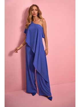 Made of Emotion Made of Emotion Kombinezon M917 Niebieski Wide Leg