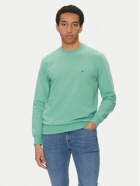 Tommy Hilfiger Tommy Hilfiger Pulóver Essential MW0MW37237 Zöld Regular Fit