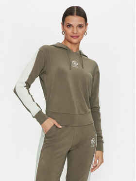 Guess Guess Bluza Elea V4YQ02 KCDN0 Khaki Relaxed Fit