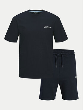 Jack&Jones Jack&Jones T-krekla un sporta šortu komplekts Beau 12277466 Tumši zils Relaxed Fit