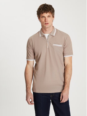 Cross Jeans Cross Jeans Polo 16088-053 Szary Regular Fit