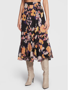NAF NAF NAF NAF Midi suknja Voyage THNJ78A Crna Regular Fit