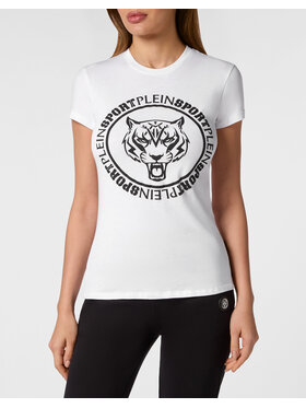 Plein Sport Plein Sport T-Shirt 14221 Biały Skin Tight Fit
