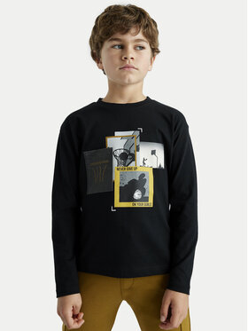 Mayoral Mayoral Блузка 7092 Чорний Regular Fit