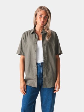 TeeShoppen TeeShoppen Koszula 'Basic Collection' Khaki Regular Fit