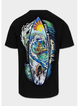 PITBULL PITBULL T-Shirt Koszulka Camino L Czarny Regular Fit