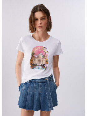 Liu Jo Liu Jo T-Shirt WA6476JS923P9453 Biały Regular Fit