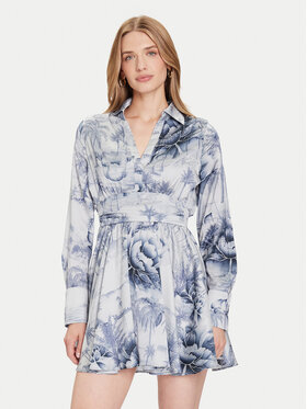 Guess Guess Kokteilinė suknelė W5YK00 WF1T2 Mėlyna Regular Fit