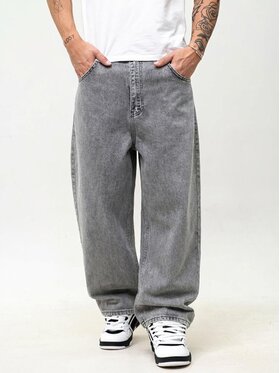Jigga Wear Jigga Wear Jeansy Szerokie luźne streetwear 129225 Szary Baggy Fit
