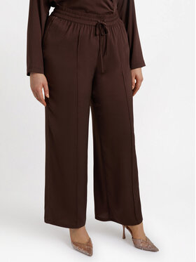 Fiorella Rubino Fiorella Rubino Pantaloni di tessuto P129T004824N022 Marrone Flared Fit