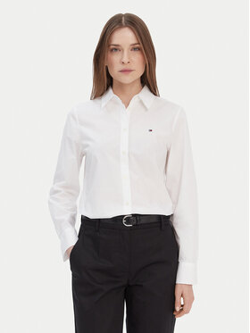 Tommy Hilfiger Tommy Hilfiger Krekls WW0WW43577 Balts Regular Fit