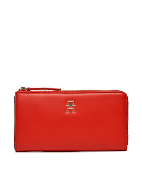 Tommy Hilfiger Tommy Hilfiger Große Damen Geldbörse Th Central Cc And Coin Rot
