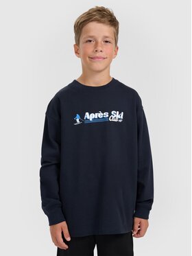 4F 4F Longsleeve 4FJRAW25TLONM587-31S Blu scuro Oversize