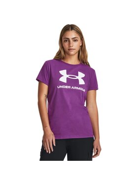 Under Armour Under Armour Tričko SPORTSTYLE LOGO SS Fialová Regular Fit