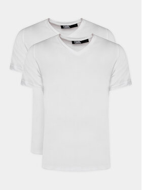 KARL LAGERFELD KARL LAGERFELD Набір з 2 футболок 765001 500298 Білий Slim Fit