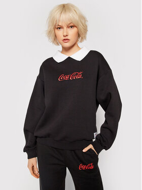 Local Heroes Local Heroes Pulóver COCA-COLA Collar LHCCS008 Fekete Oversize
