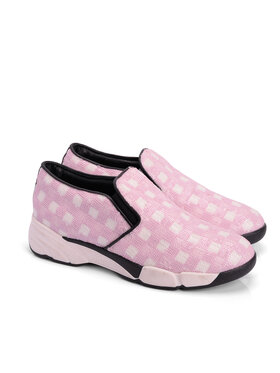 Pinko Pinko Buty Sequins Sneaker / 1H207H Y23Z Biały