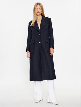 Liu Jo Liu Jo Palton de lână CF3191 T3575 Bleumarin Regular Fit