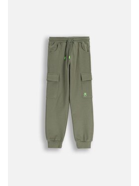 Coccodrillo Coccodrillo Spodnie dresowe WC6120103VBA-011 Zielony Regular Fit