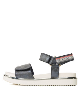 Tommy Hilfiger Sandale Platform Velcro Sandal T3A2-32760-0568 S Tamnoplava