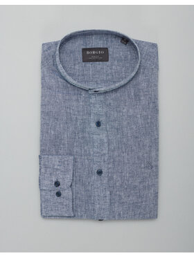 Borgio Borgio Koszula lentini Granatowy Slim Fit