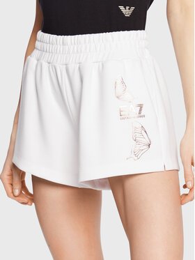 EA7 Emporio Armani EA7 Emporio Armani Sportovní kraťasy 3RTS62 TJLQZ 1100 Bílá Regular Fit