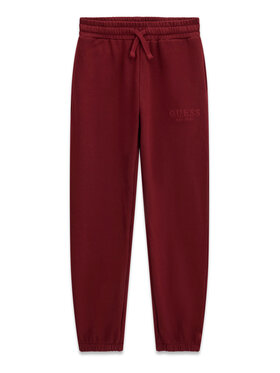 Guess Guess Spodnie dresowe L5YQ19 KAV34 Bordowy Regular Fit
