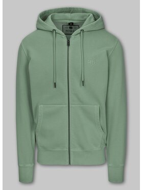 PITBULL PITBULL Bluza Bluza męska rozpinana z kapturem Washed Lancaster II L Zielony Regular Fit
