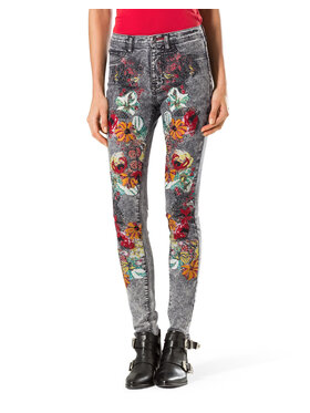 PHILIPP PLEIN PHILIPP PLEIN Džegínsy 30767 Sivá Jegging Fit