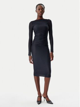 PINKO PINKO Kokteiļkleita 104838 A2H1 Z99 Melns Slim Fit