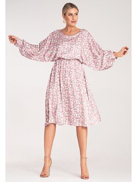 FIGL FIGL Každodenné šaty M1128 Ružová Casual Fit