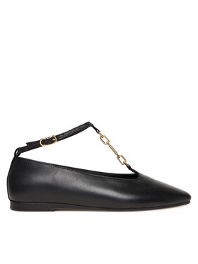 Tommy Hilfiger Tommy Hilfiger Balerina Th-Bar Chain Ballet FW0FW09003 Fekete
