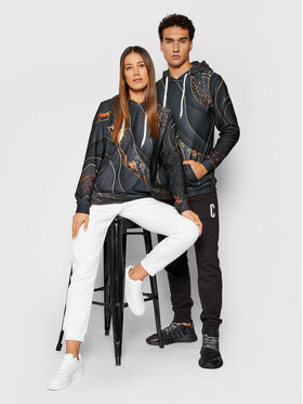 Mr. GUGU & Miss GO Mr. GUGU & Miss GO Džemperis Unisex Black And Gold Juoda Regular Fit