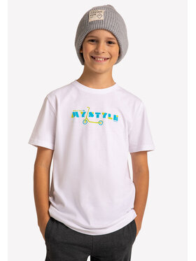 Volcano Volcano T-Shirt T-SCOOTER Biały Regular Fit