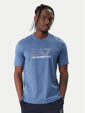 EA7 Emporio Armani EA7 Emporio Armani T-Shirt 7M001307 AF10375 UB064 Modrá Regular Fit