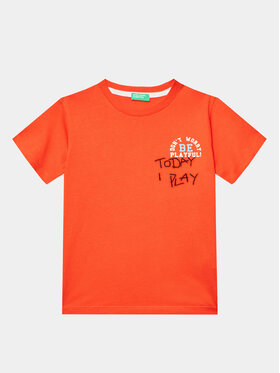 United Colors Of Benetton United Colors Of Benetton T-shirt 3096G1098 Rosso Regular Fit