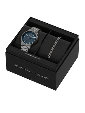 Armani Exchange Armani Exchange Set orologio e braccialetto Cayde Gift Set AX7183SET Grigio