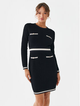 Liu Jo Sport Liu Jo Sport Trikotažinė suknelė TF3061 MS011 Juoda Slim Fit