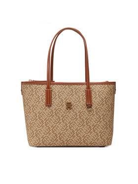 Tommy Hilfiger Tommy Hilfiger Kabelka Th Monoplay Leather Mini Tote AW0AW17415 Hnedá