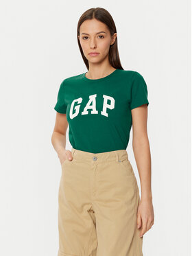 Gap Gap Póló 417797-20 Zöld Regular Fit