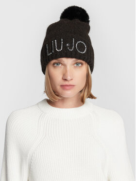 Liu Jo Liu Jo Σκούφος Ponpon Logo 2F2002 M0300 Μαύρο
