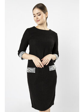 QUIOSQUE QUIOSQUE Každodenné šaty COCOCHA DRESS Čierna Regular Fit