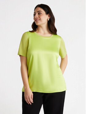 Fiorella Rubino Fiorella Rubino T-Shirt G479L008280N005 Żółty Regular Fit