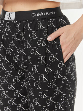 Calvin Klein Underwear Spodnji Del Pižame 000QS6973E Črna Relaxed Fit